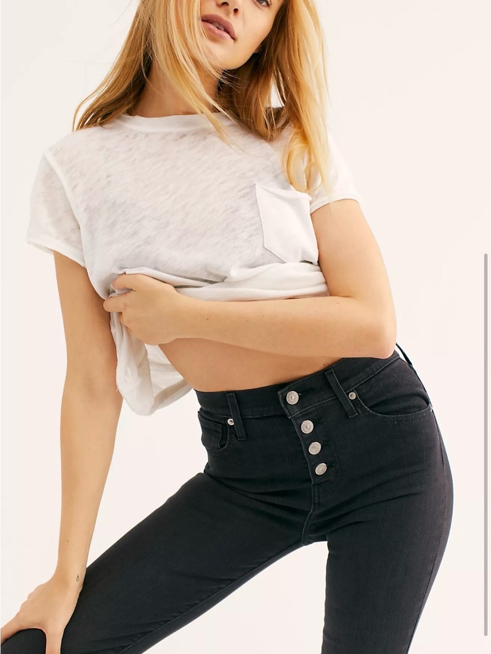 Levi's Black Super Skinny High-Rise Jeans